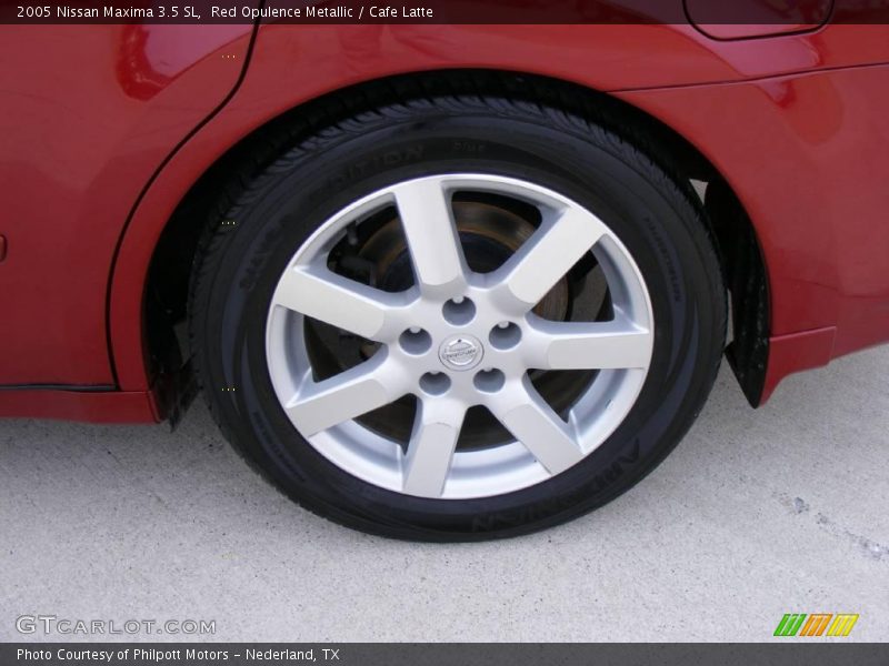 Red Opulence Metallic / Cafe Latte 2005 Nissan Maxima 3.5 SL