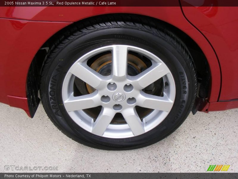 Red Opulence Metallic / Cafe Latte 2005 Nissan Maxima 3.5 SL