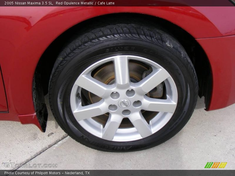 Red Opulence Metallic / Cafe Latte 2005 Nissan Maxima 3.5 SL