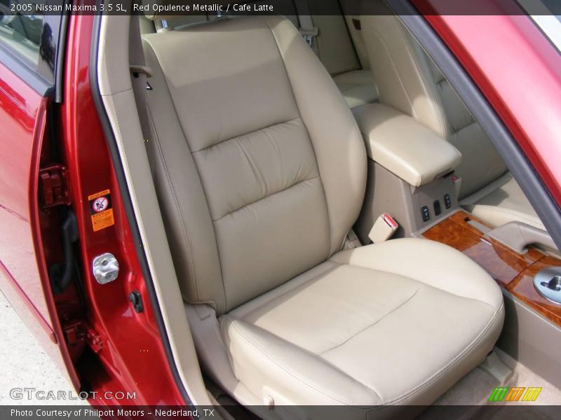 Red Opulence Metallic / Cafe Latte 2005 Nissan Maxima 3.5 SL