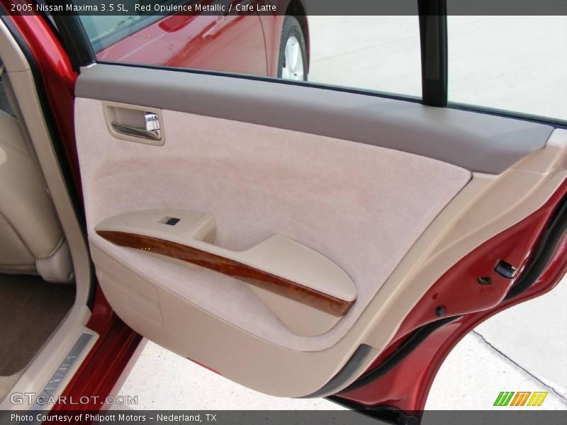 Red Opulence Metallic / Cafe Latte 2005 Nissan Maxima 3.5 SL