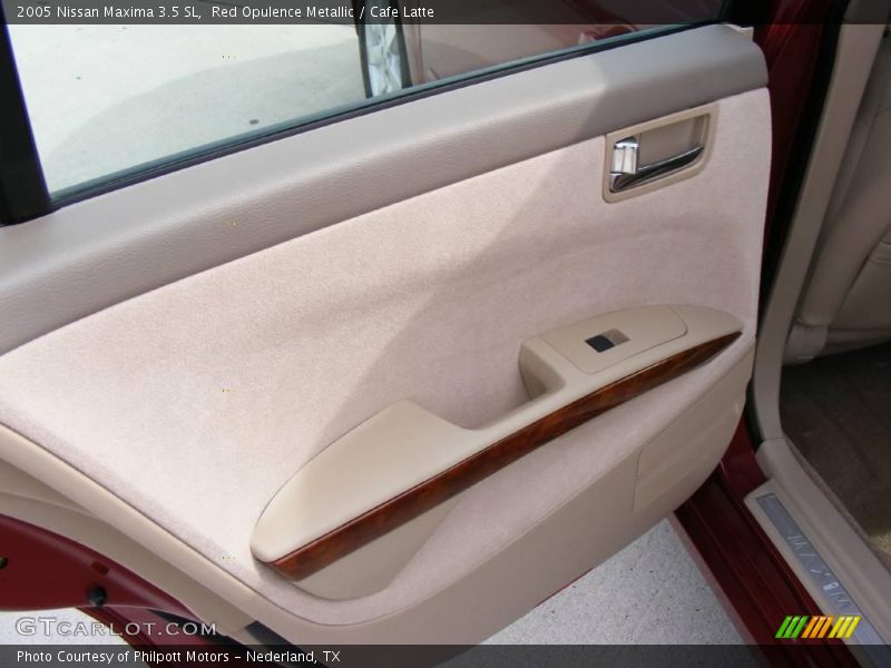 Red Opulence Metallic / Cafe Latte 2005 Nissan Maxima 3.5 SL