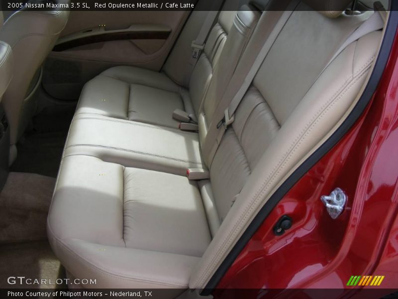 Red Opulence Metallic / Cafe Latte 2005 Nissan Maxima 3.5 SL