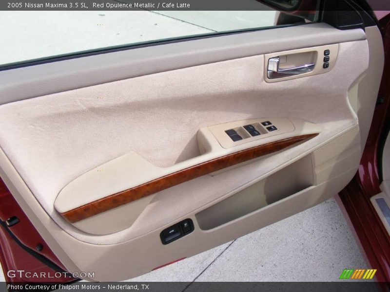 Red Opulence Metallic / Cafe Latte 2005 Nissan Maxima 3.5 SL