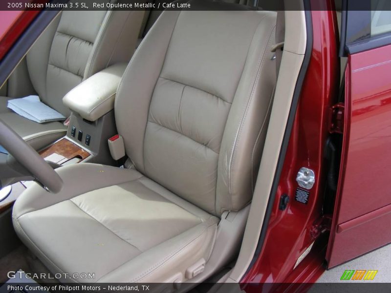 Red Opulence Metallic / Cafe Latte 2005 Nissan Maxima 3.5 SL