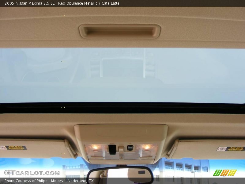 Red Opulence Metallic / Cafe Latte 2005 Nissan Maxima 3.5 SL