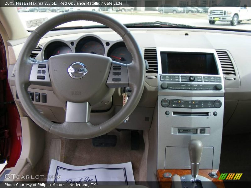 Red Opulence Metallic / Cafe Latte 2005 Nissan Maxima 3.5 SL