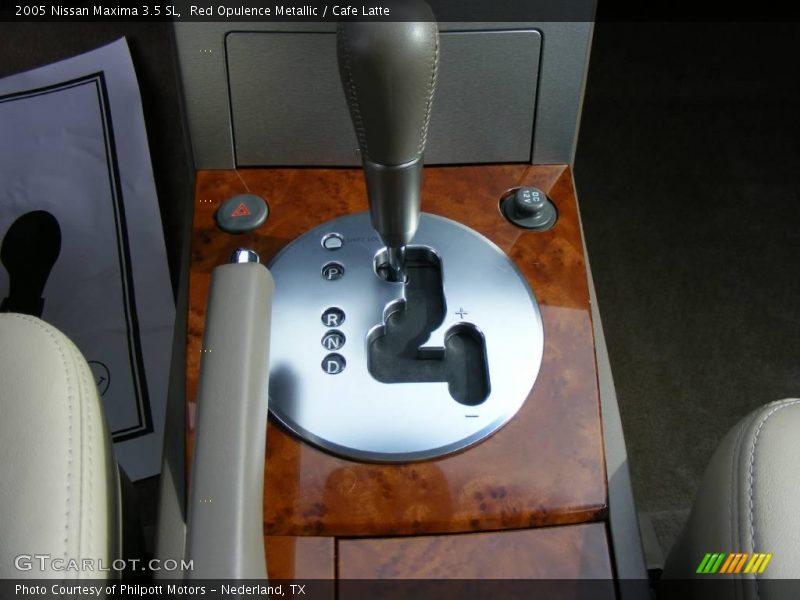 Red Opulence Metallic / Cafe Latte 2005 Nissan Maxima 3.5 SL