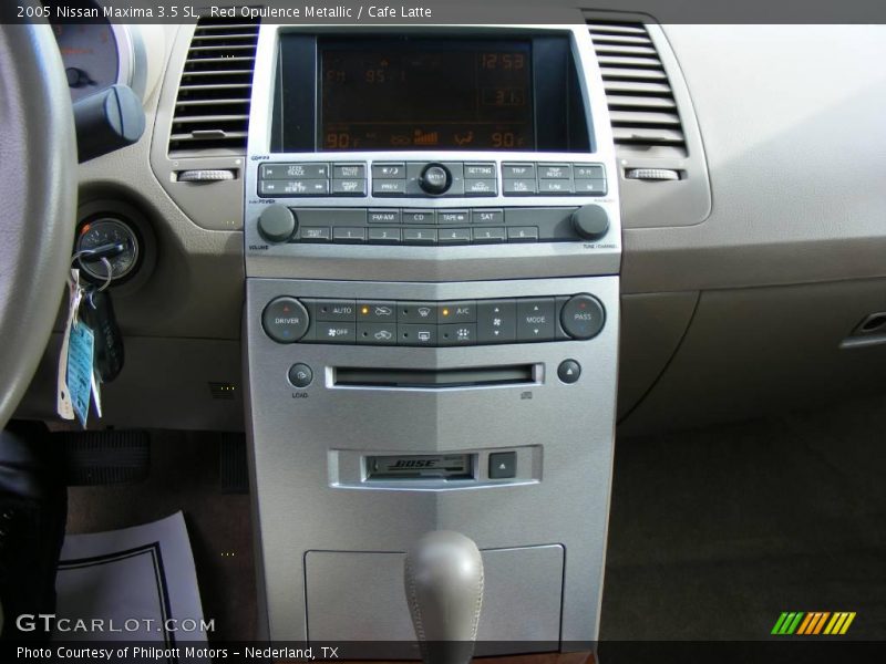 Red Opulence Metallic / Cafe Latte 2005 Nissan Maxima 3.5 SL