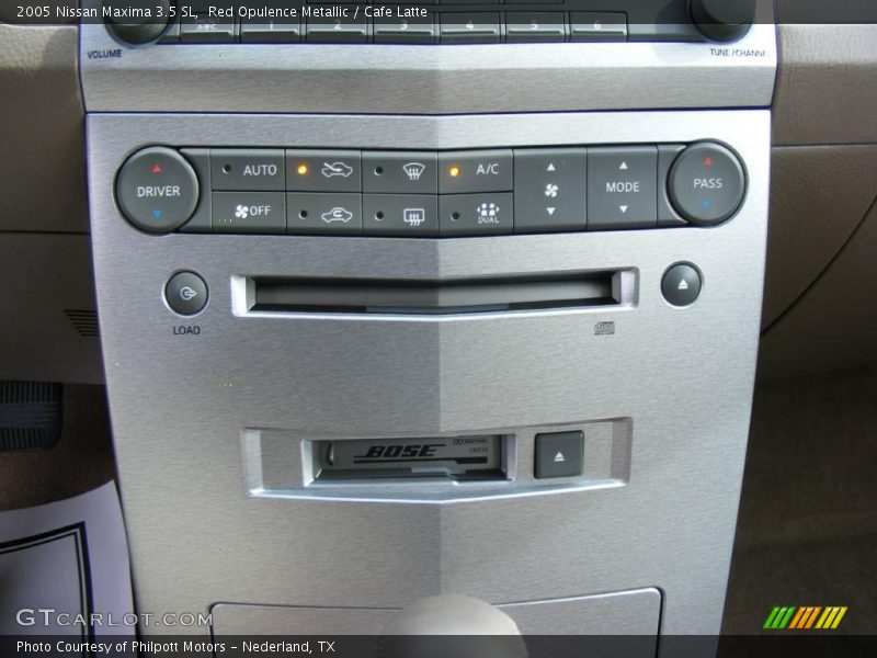 Red Opulence Metallic / Cafe Latte 2005 Nissan Maxima 3.5 SL