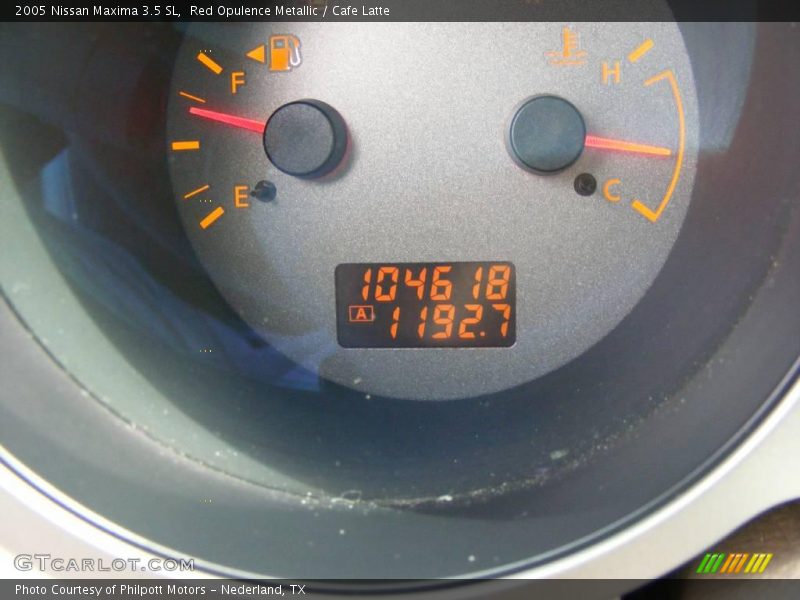 Red Opulence Metallic / Cafe Latte 2005 Nissan Maxima 3.5 SL