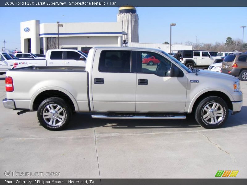 Smokestone Metallic / Tan 2006 Ford F150 Lariat SuperCrew