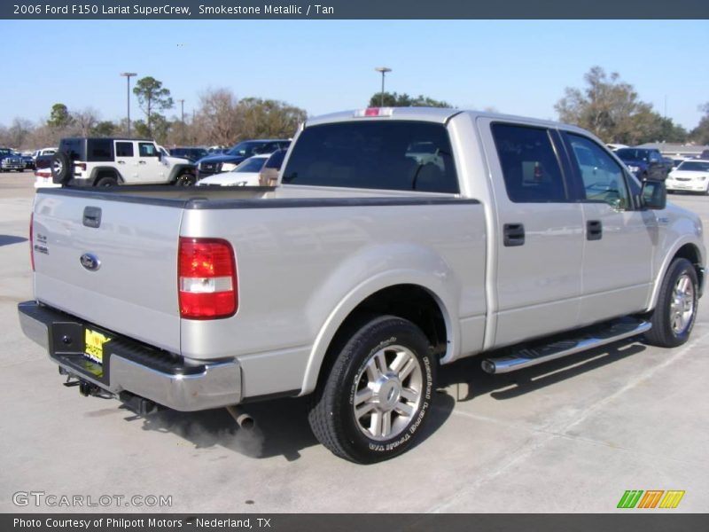 Smokestone Metallic / Tan 2006 Ford F150 Lariat SuperCrew