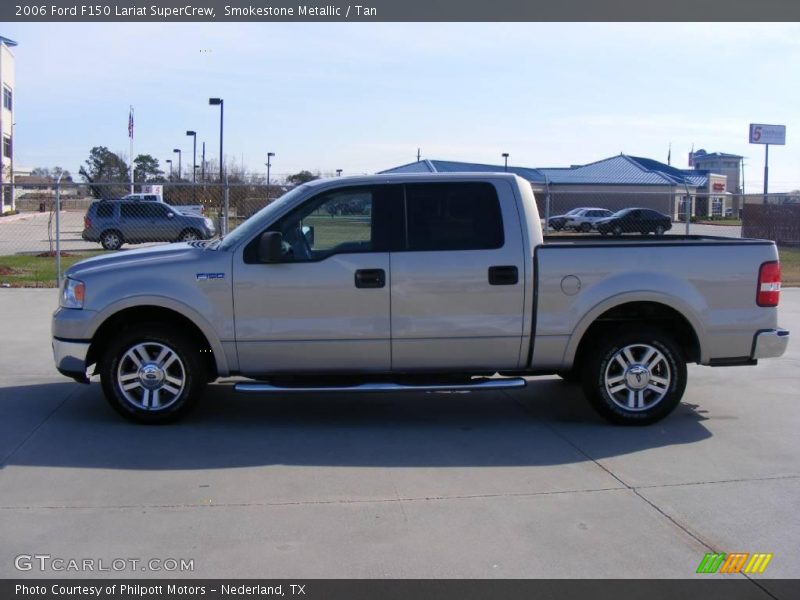 Smokestone Metallic / Tan 2006 Ford F150 Lariat SuperCrew