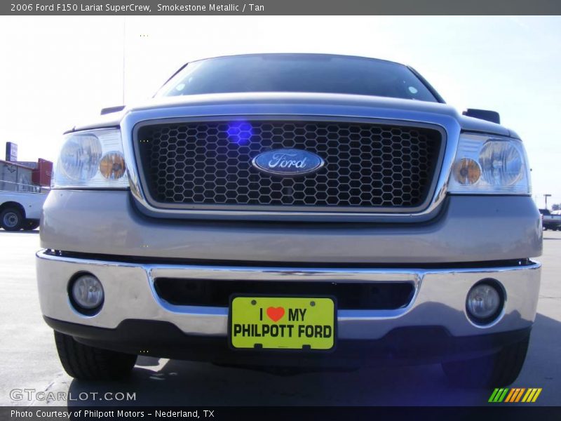 Smokestone Metallic / Tan 2006 Ford F150 Lariat SuperCrew