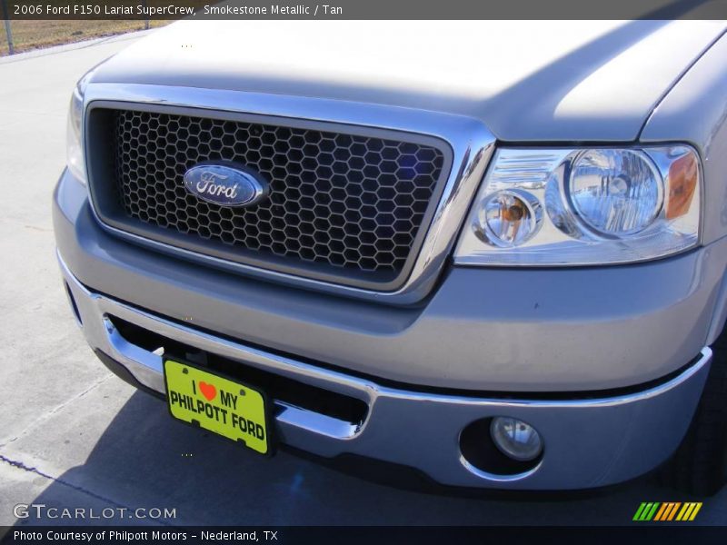 Smokestone Metallic / Tan 2006 Ford F150 Lariat SuperCrew