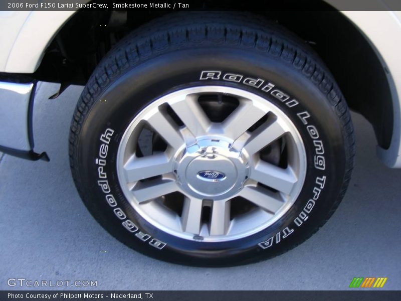 Smokestone Metallic / Tan 2006 Ford F150 Lariat SuperCrew