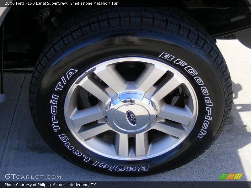 Smokestone Metallic / Tan 2006 Ford F150 Lariat SuperCrew