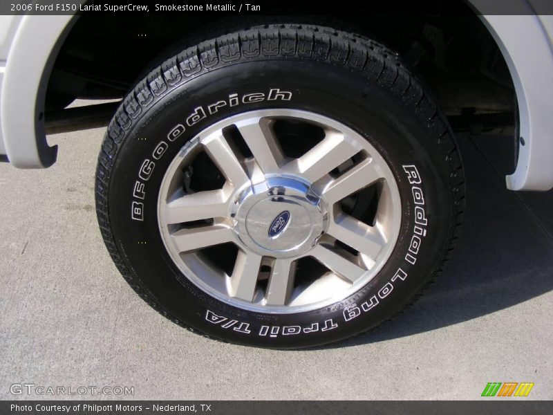 Smokestone Metallic / Tan 2006 Ford F150 Lariat SuperCrew