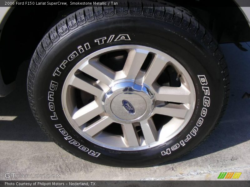 Smokestone Metallic / Tan 2006 Ford F150 Lariat SuperCrew