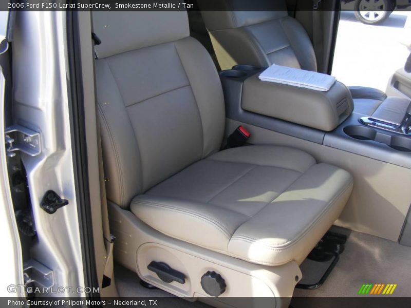 Smokestone Metallic / Tan 2006 Ford F150 Lariat SuperCrew