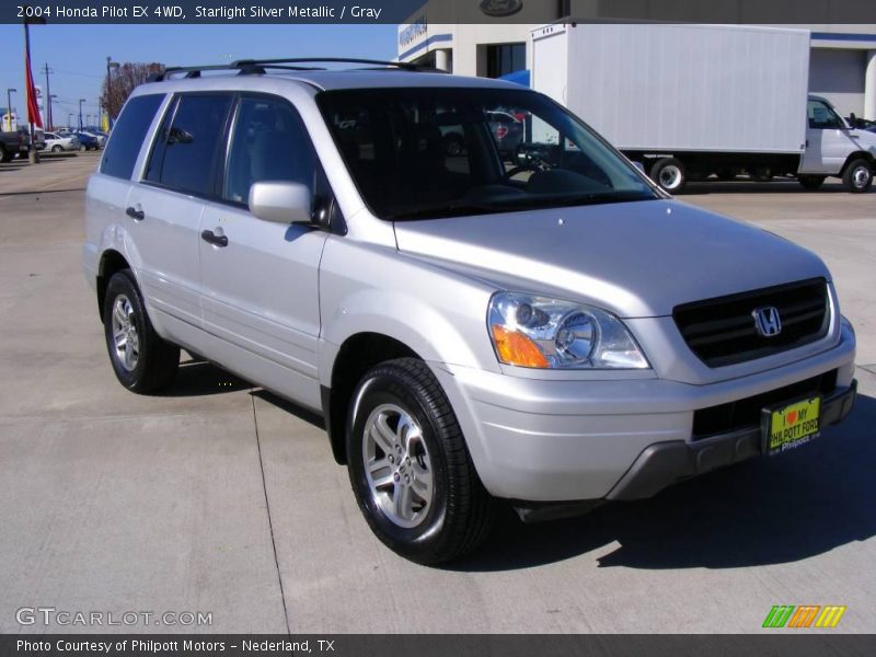 Starlight Silver Metallic / Gray 2004 Honda Pilot EX 4WD