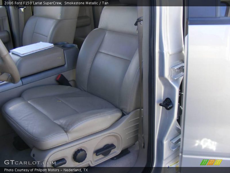 Smokestone Metallic / Tan 2006 Ford F150 Lariat SuperCrew
