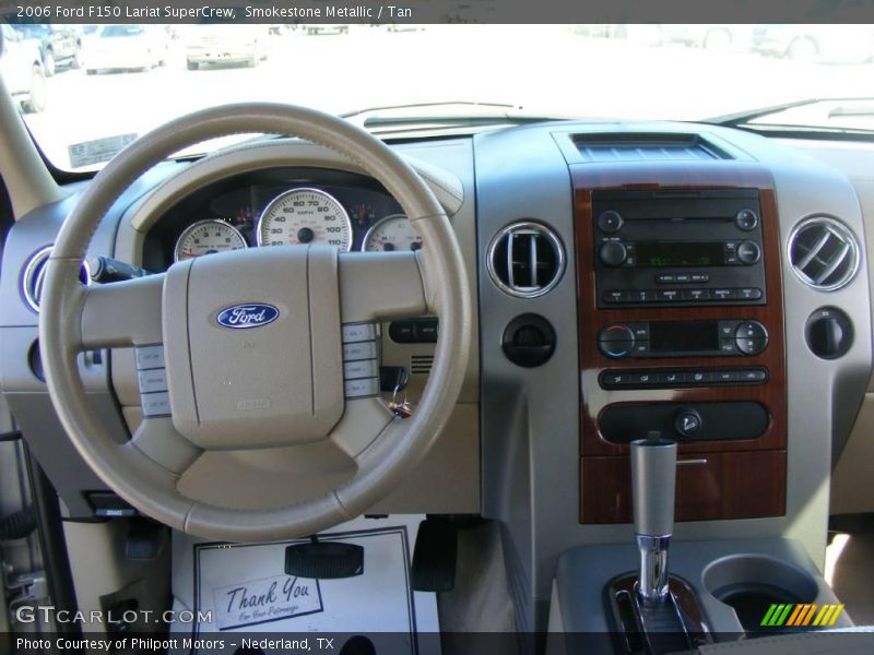 Smokestone Metallic / Tan 2006 Ford F150 Lariat SuperCrew
