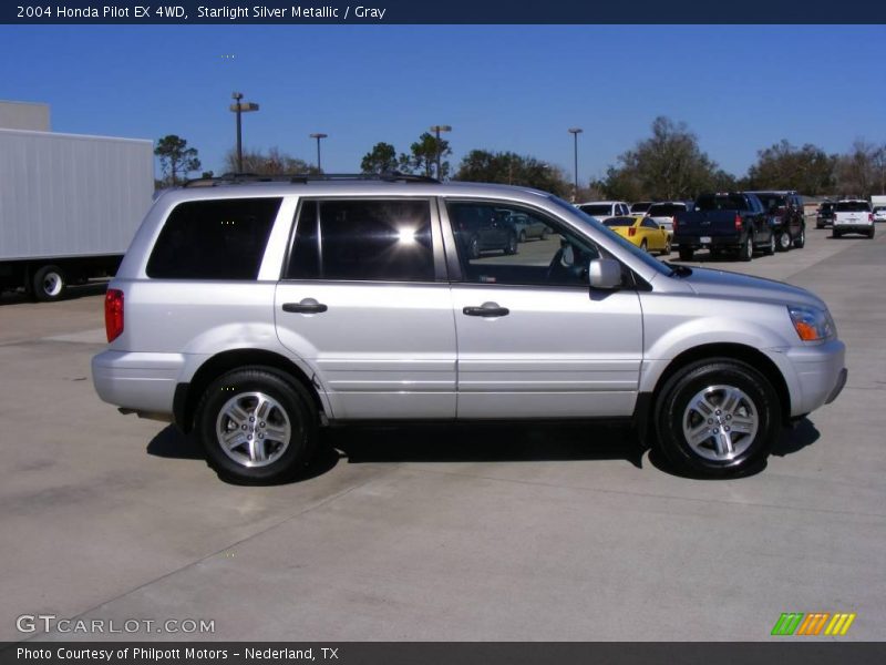Starlight Silver Metallic / Gray 2004 Honda Pilot EX 4WD