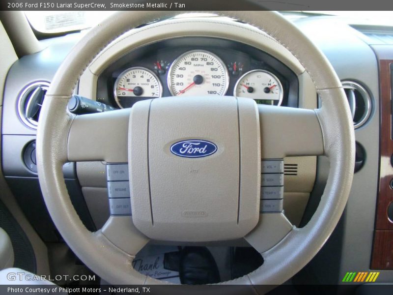 Smokestone Metallic / Tan 2006 Ford F150 Lariat SuperCrew