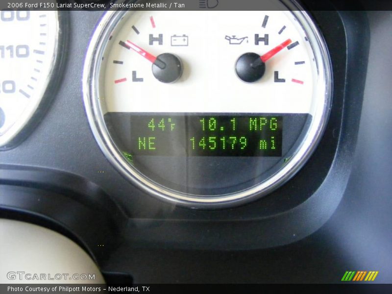 Smokestone Metallic / Tan 2006 Ford F150 Lariat SuperCrew