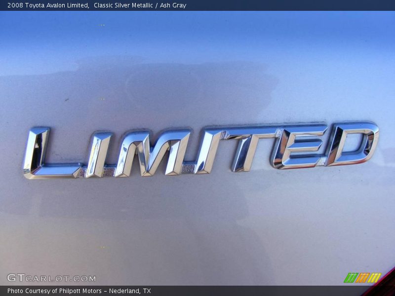 Classic Silver Metallic / Ash Gray 2008 Toyota Avalon Limited