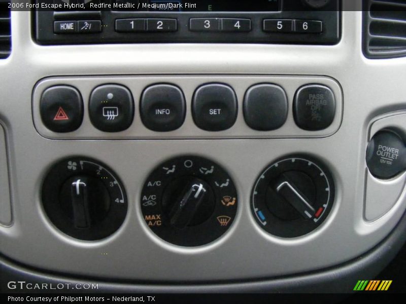 Redfire Metallic / Medium/Dark Flint 2006 Ford Escape Hybrid