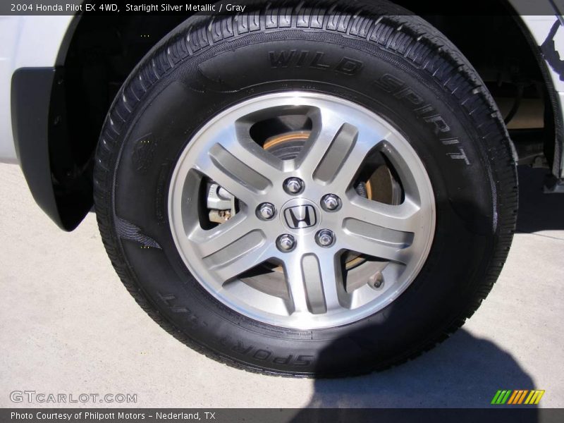 Starlight Silver Metallic / Gray 2004 Honda Pilot EX 4WD