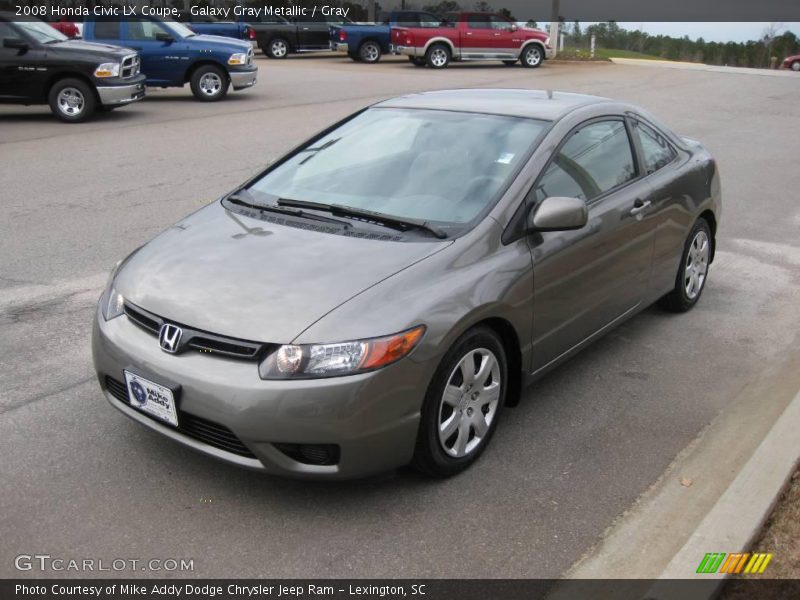 Galaxy Gray Metallic / Gray 2008 Honda Civic LX Coupe