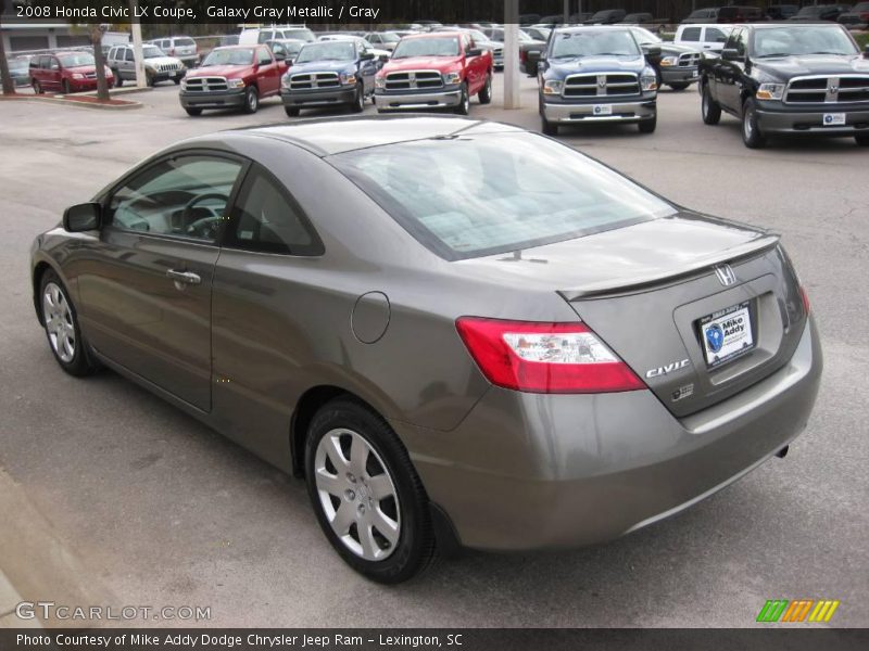 Galaxy Gray Metallic / Gray 2008 Honda Civic LX Coupe