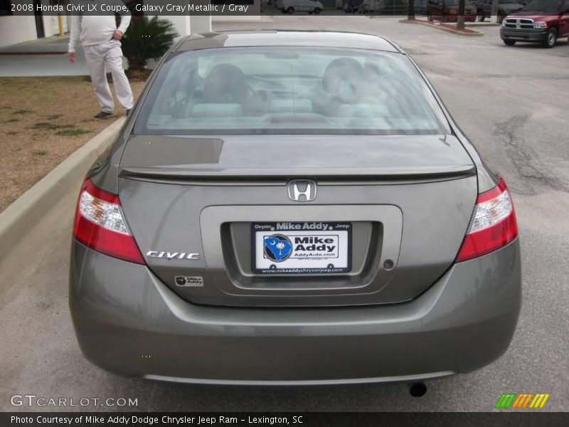 Galaxy Gray Metallic / Gray 2008 Honda Civic LX Coupe