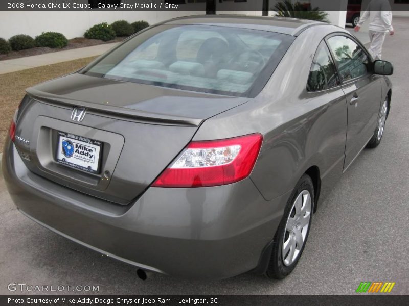 Galaxy Gray Metallic / Gray 2008 Honda Civic LX Coupe