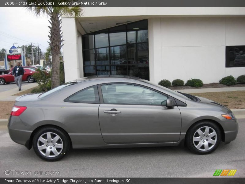 Galaxy Gray Metallic / Gray 2008 Honda Civic LX Coupe