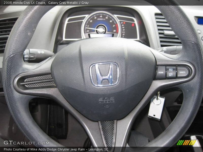 Galaxy Gray Metallic / Gray 2008 Honda Civic LX Coupe