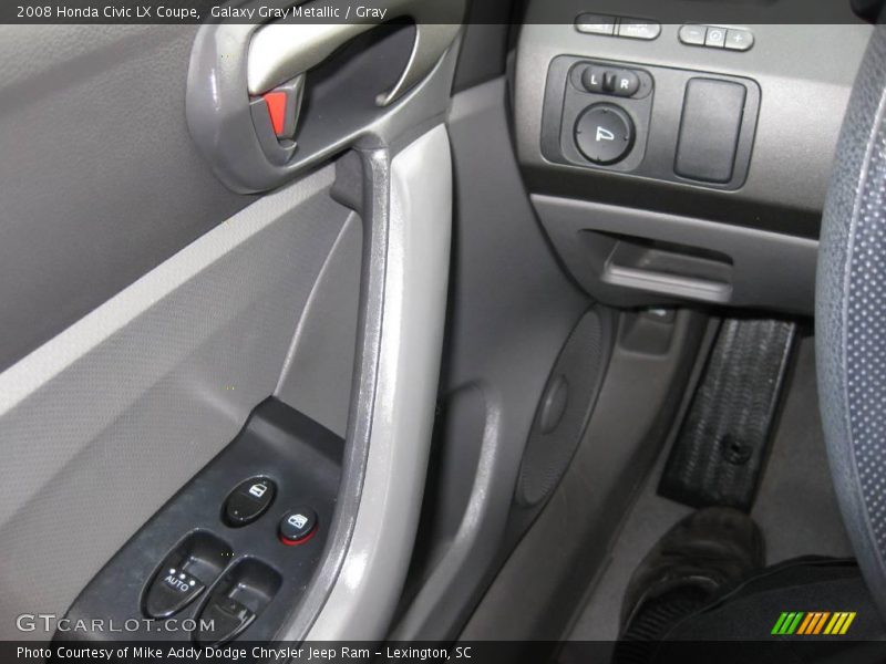 Galaxy Gray Metallic / Gray 2008 Honda Civic LX Coupe