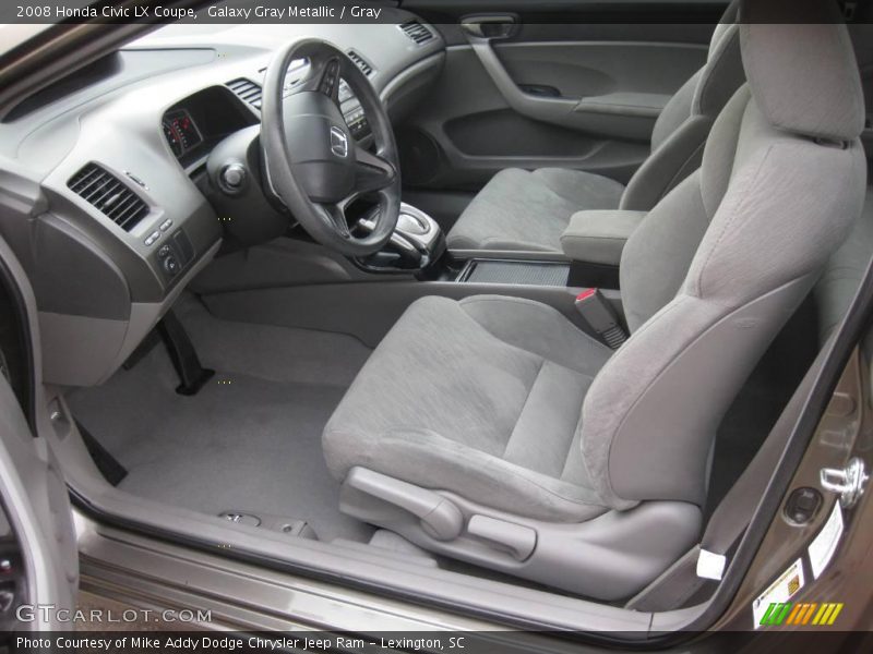 Galaxy Gray Metallic / Gray 2008 Honda Civic LX Coupe