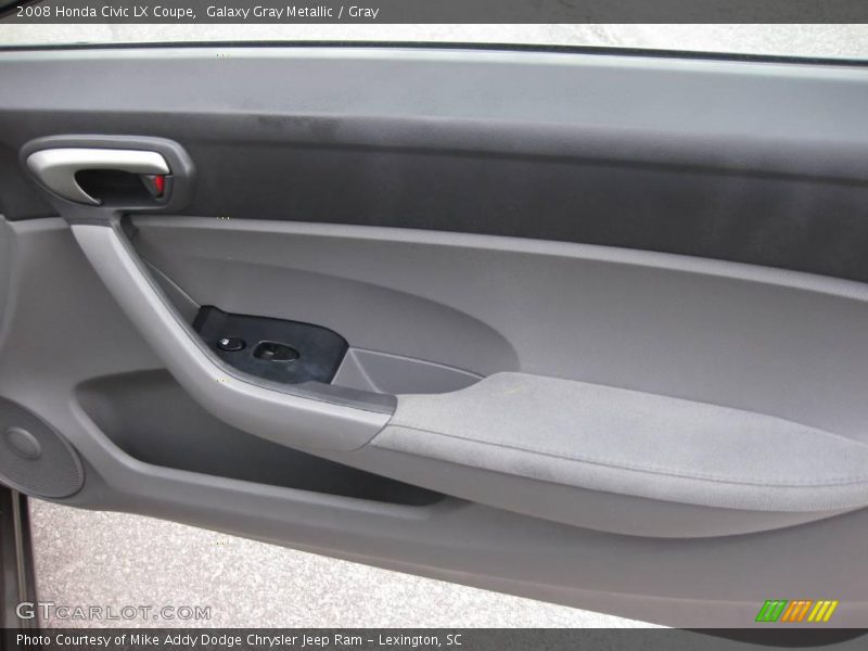 Galaxy Gray Metallic / Gray 2008 Honda Civic LX Coupe
