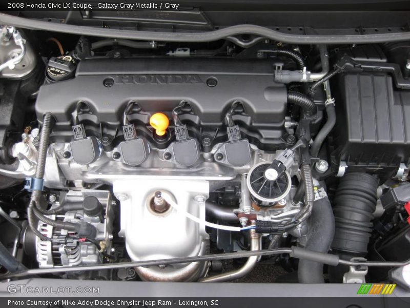 Galaxy Gray Metallic / Gray 2008 Honda Civic LX Coupe