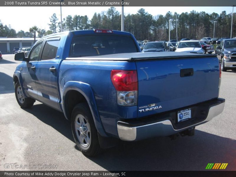 Blue Streak Metallic / Graphite Gray 2008 Toyota Tundra SR5 CrewMax
