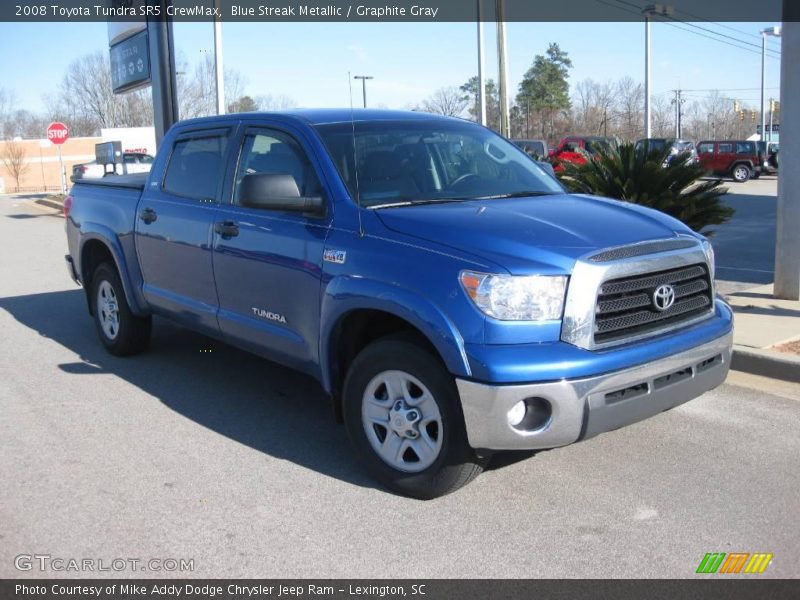 Blue Streak Metallic / Graphite Gray 2008 Toyota Tundra SR5 CrewMax