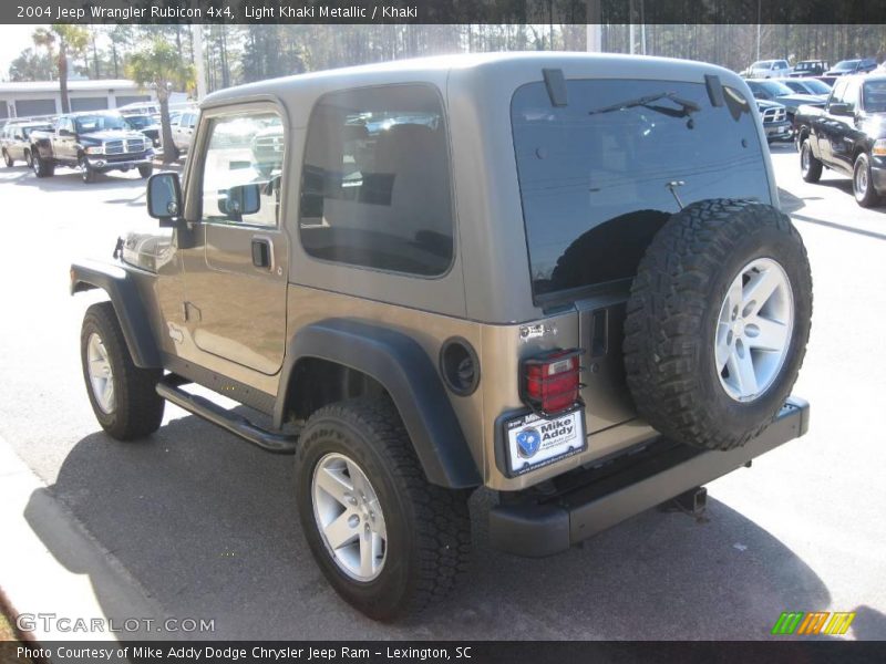Light Khaki Metallic / Khaki 2004 Jeep Wrangler Rubicon 4x4