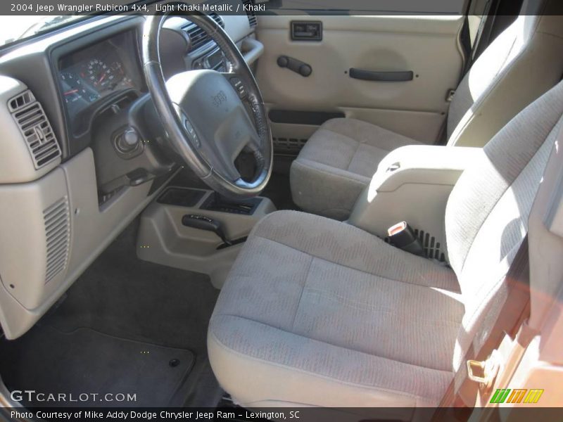 Light Khaki Metallic / Khaki 2004 Jeep Wrangler Rubicon 4x4