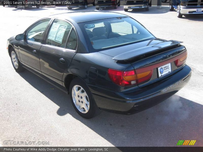 Black / Gray 2001 Saturn S Series SL2 Sedan