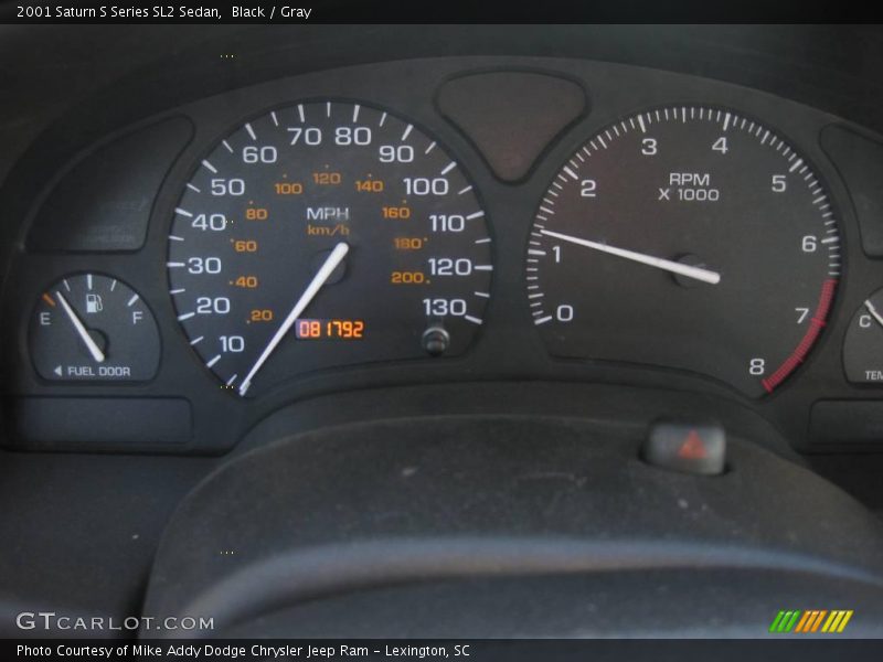 Black / Gray 2001 Saturn S Series SL2 Sedan